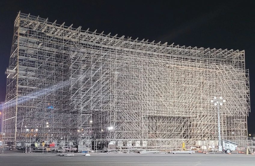 Engineered scaffolding structure for the FIFA Fan Zone project